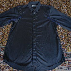 Public School Men's Black Button Down Shirt Medium